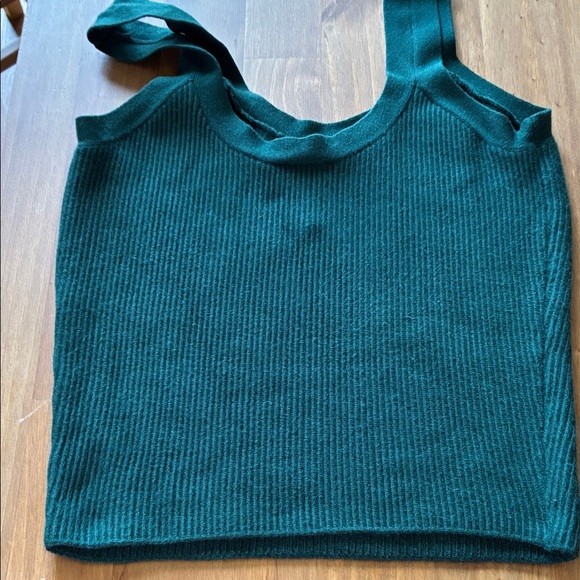 Abercrombie & Fitch Dark Green Ribbed Tank Top - Picture 3 of 7